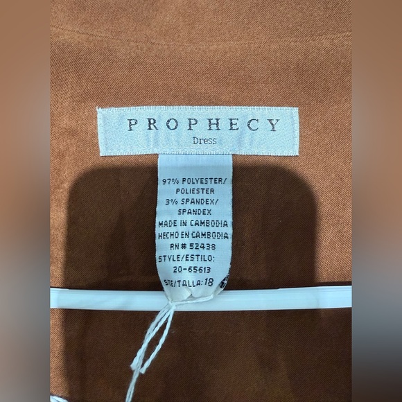 NWOT Prophecy Dress Woman Rust Orange 2-Button Blazer Suit Jacket Size 18 - Picture 9 of 9